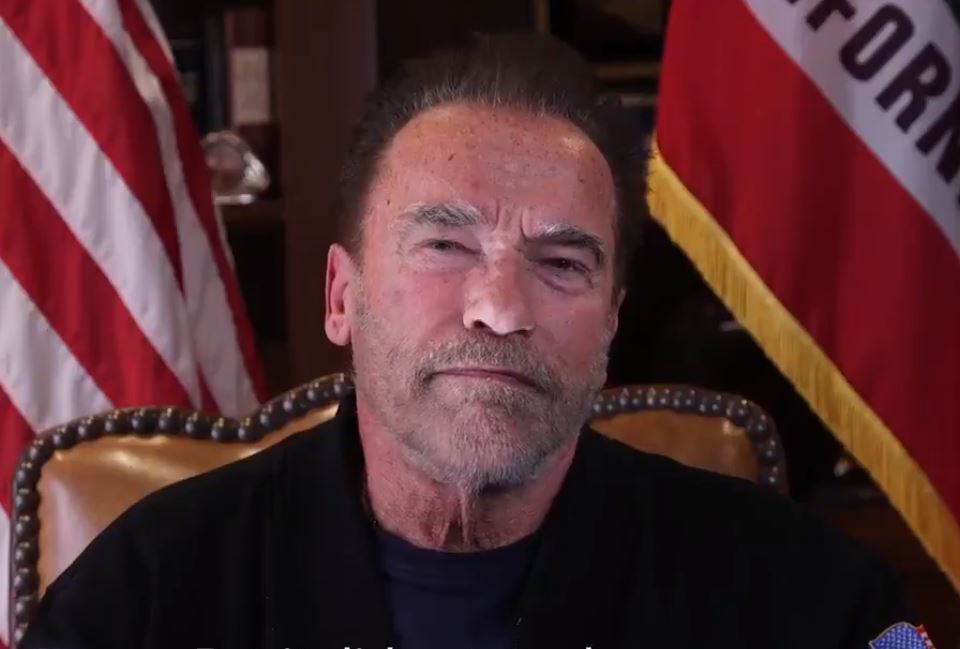 Arnold Schwarzenegger speaking about the riots at the Capitol in Washington, D.C. last week  