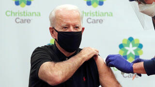 ג'ו ביידן מנת חיסון שנייה נגד נגיף קורונה ניוארק דלאוור