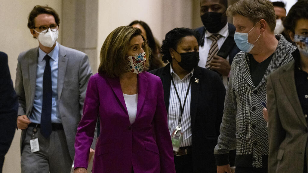 Speaker of the House Nancy Pelosi heads back to her office after calling for the removal of President Donald Trump from office either by an invocation of the 25th Amendment by Vice President Mike Pence and a majority of the Cabinet members or Impeachment at the U.S. Capitol