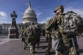 U.S. National guard troops arrive in D.C. ahead of inauguration of Joe Biden for president on Wednesday 
