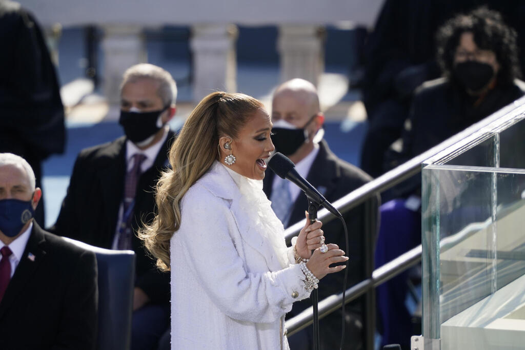 Jennifer Lopez performs during the Inauguration of Joe Biden at the U.S. Capitol in Washington, Jan. 20, 2021 