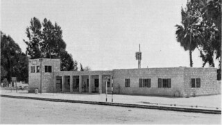 תחנת הרכבת בחדרה, 1945