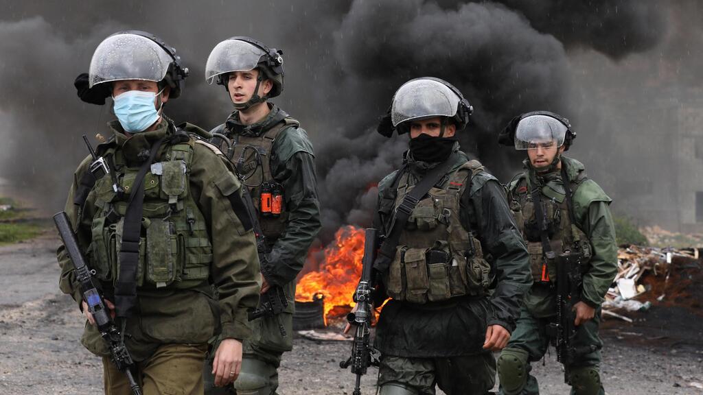 עימותים בין חיילי צה"ל לפלסטינים בהתנחלות קדומים ליד שכם