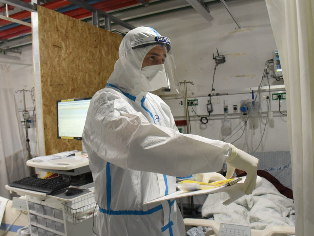 מחלקת הקורונה בבית החולים צפת