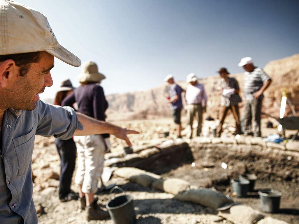 The archeological digs at Timna Valley in Southern Israel where remnants of ancient purple dye were found 