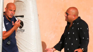 יוסי אבוקסיס לצד ברק אברמוב ויעקב אסייג