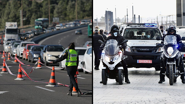 אכיפה סגר קורונה ירושלים תל אביב
