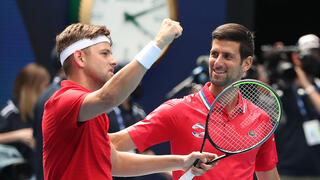 ג'וקוביץ' חוגג