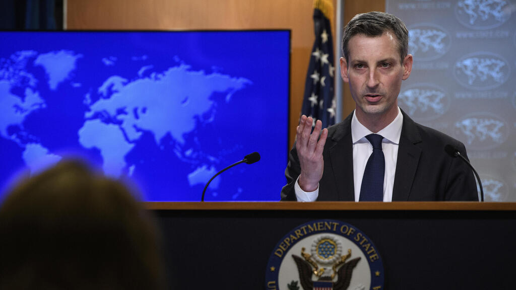 U.S. State Department Spokesperson Ned Price during a press briefing on Tuesday