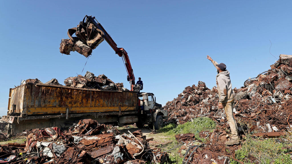scrap yard east of Gaza