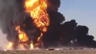פיצוץ מכלית דלק בגבול איראן- אפגניסטן