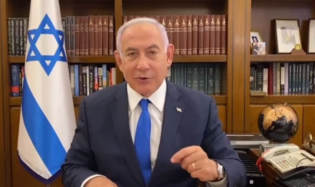 Prime Minister Benjamin Netanyahu discusses the prisoner swap with Syria in a video released Feb. 20, 2021 