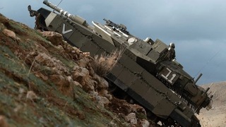 אימון עבירות לטנקים של חטיבה 188 בבקעת הירדן כהכנה למלחמה בלבנון