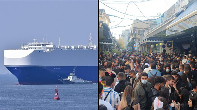 התקהלות תל אביב שוק הפשפשים קורונה סגר ספינה רמי אונגר מפרץ עומאן