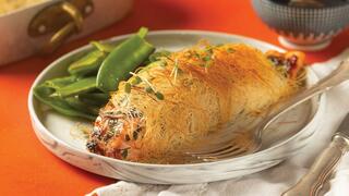  פילה סלמון עטוף בקדאיף