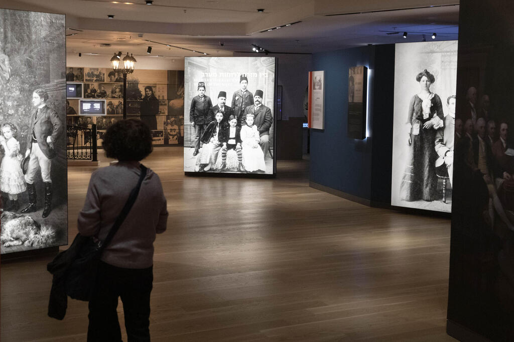 Visitors tour the Jewish museum in Tel Aviv 