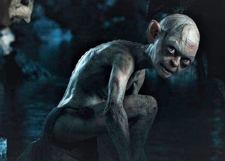 The character of Gollum in the Lord of the Rings movies 