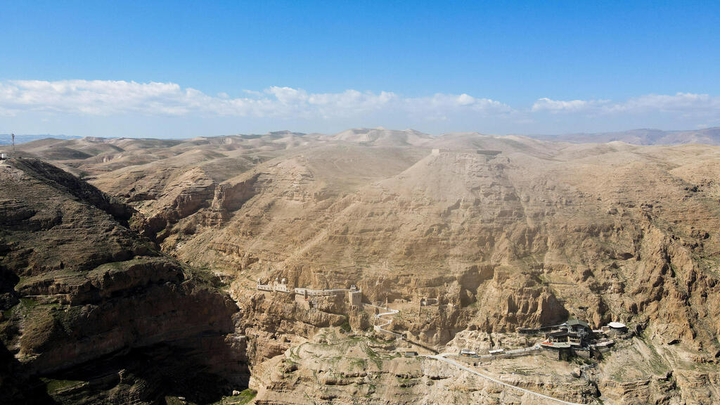 A monastery stands on the Mount of Temptation near Jericho in the Israeli-occupied West Bank 