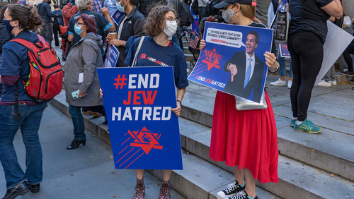 Акция против антисемитизма в Нью-Йорке в октябре 2020 года 