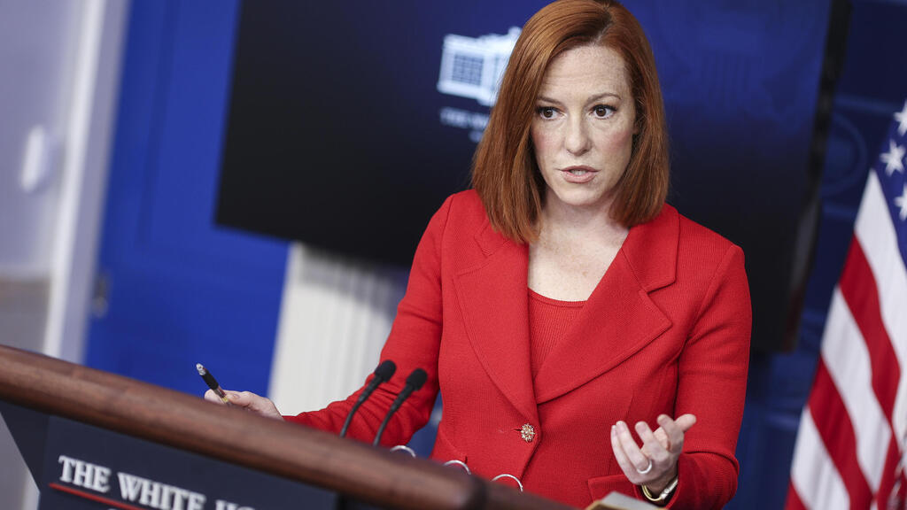 White House Press secretary  Jen Psaki during her daily briefing on Monday 