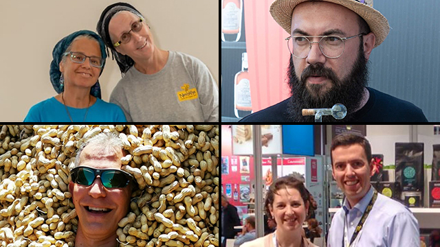 Clockwise from top left: Miri Newcome and Chaya Ben Baruch, David Zibell, Elli and Efrat Schorr and Jason Cohen 