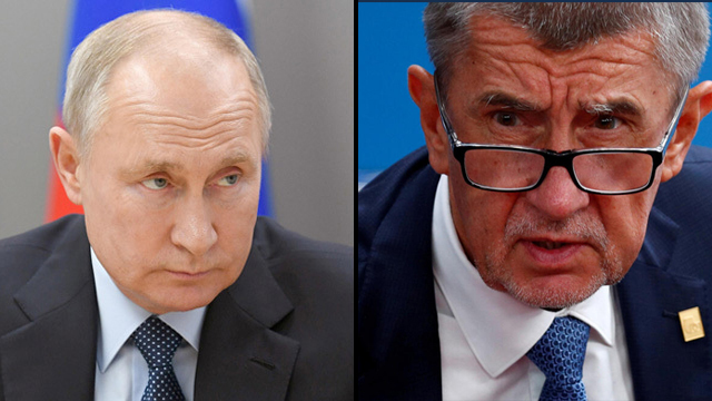 נשיא רוסיה ולדימיר פוטין ראש ממשלת צ'כיה אנדריי באביש