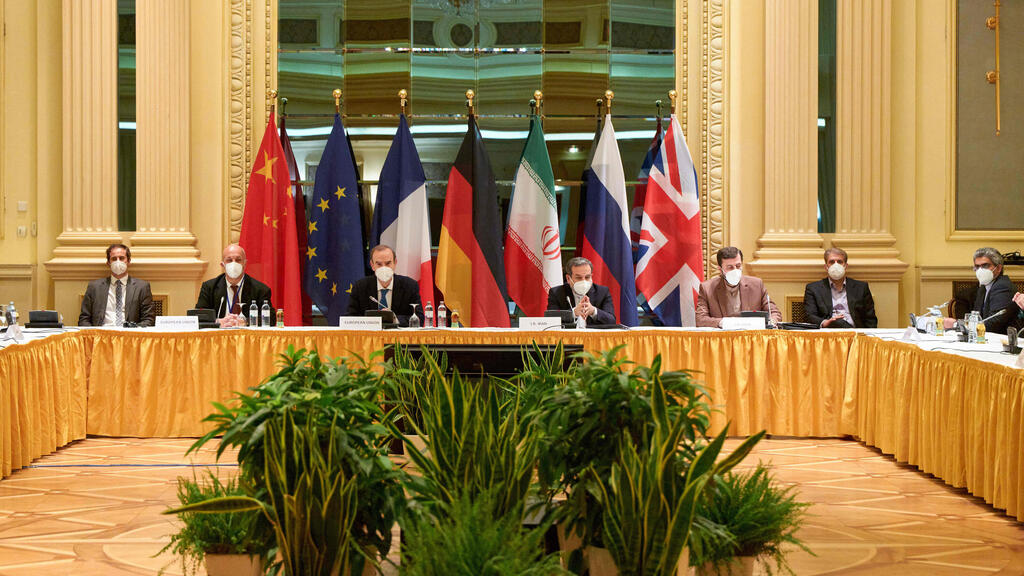 Members of 2015 Iran nuclear deal attending a meeting at the Grand Hotel of Vienna as they try to restore the pact, April 17, 2021