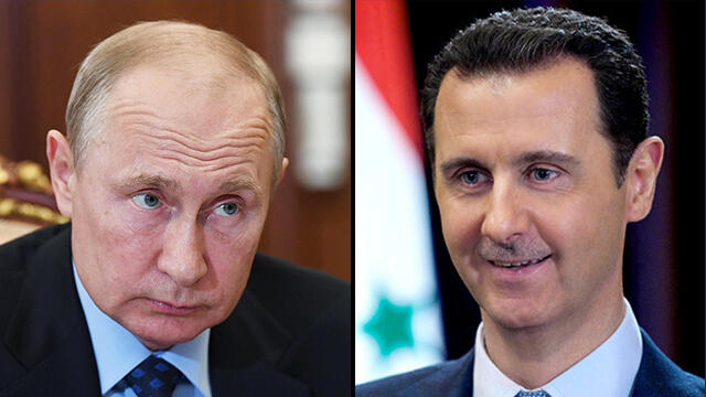 נשיא רוסיה ולדימיר פוטין נשיא סוריה בשאר אסד