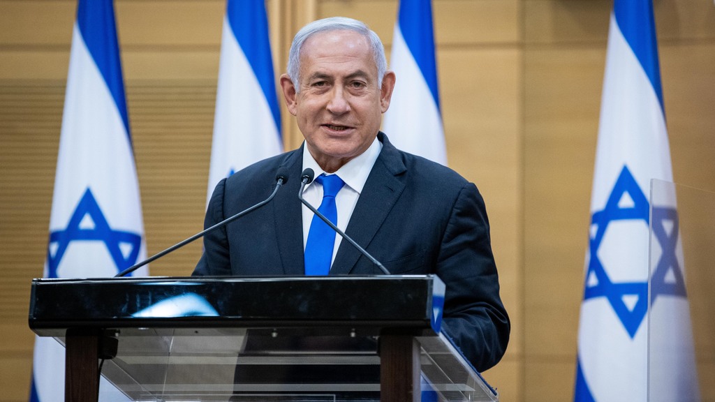 Нетаниягу (Фото: Йонатан Зиндель) בנימין נתניהו