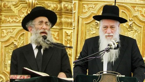 25 שנים של סכסוך: הרב אליעזר כהנמן (מימין) והרב שמואל מרקוביץ'