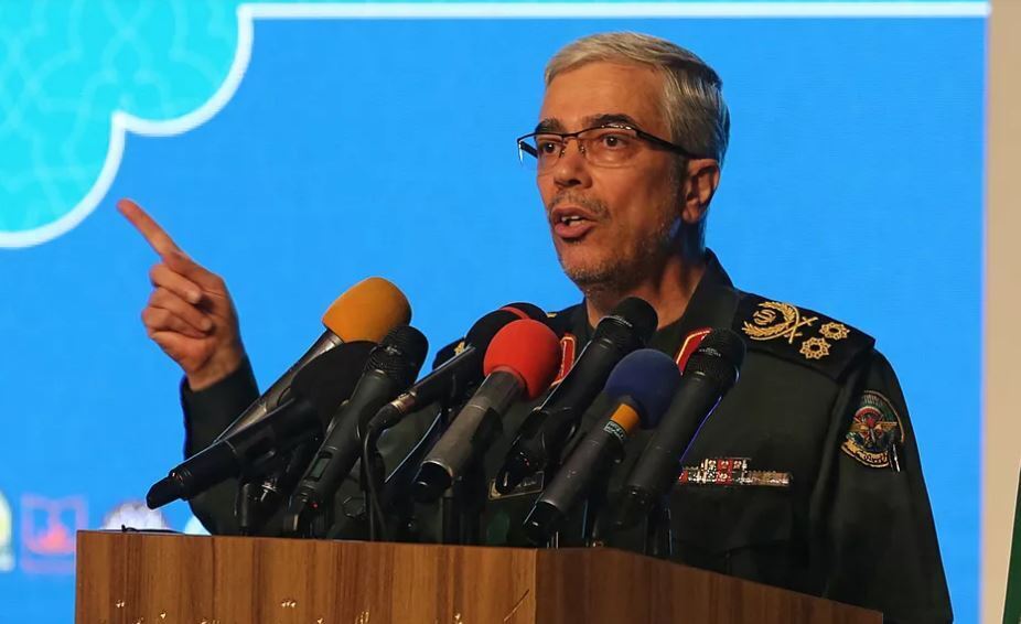 Iranian Armed Forces Chief of Staff Major General Mohammed Hussein Baqeri in Tehran on February 23, 2021 
