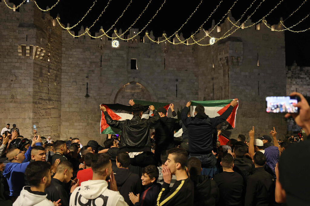 פלסטינים שער שכם ירושלים