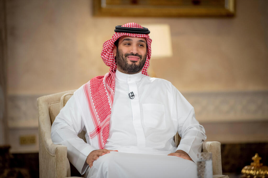 Saudi crown prince Mohammed bin Salman during an interview Wednesday 