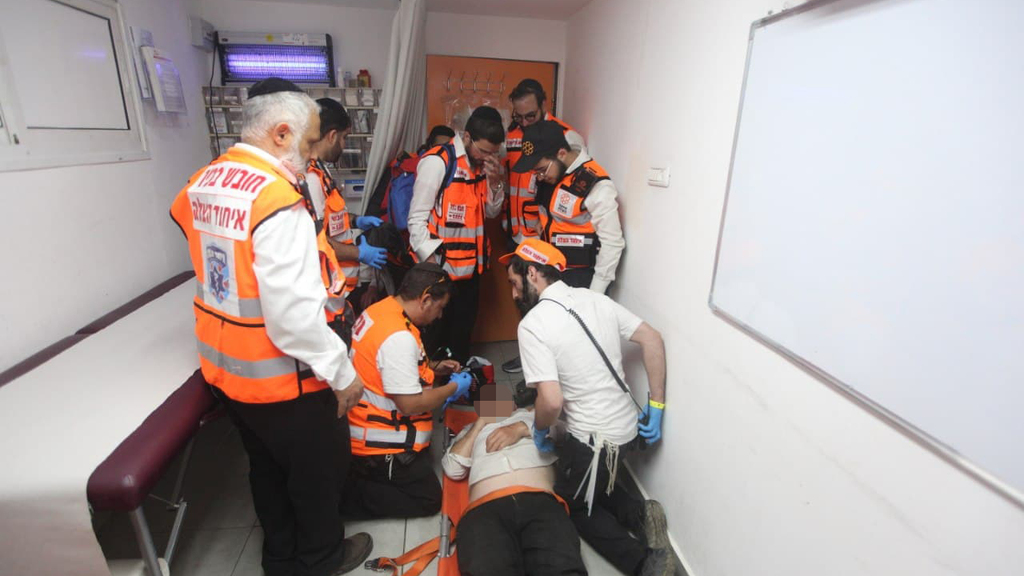 דקות אחדות לאחר האסון בהר מירון