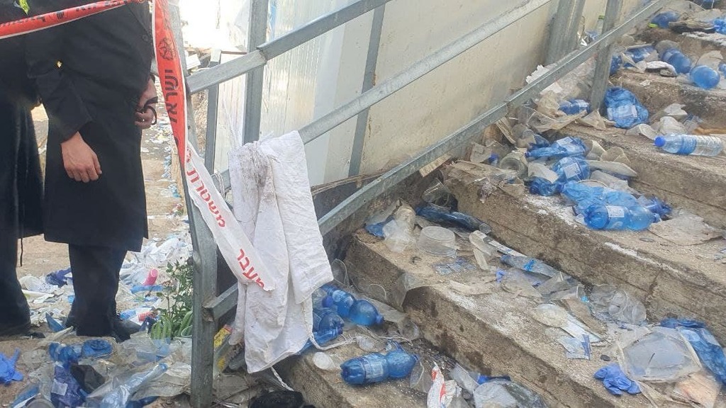 מקום הנפילה בו קרה האסון בהר מירון