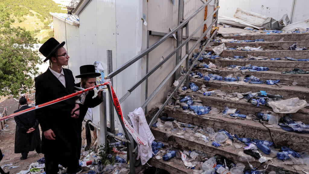 מקום הנפילה בו קרה האסון בהר מירון