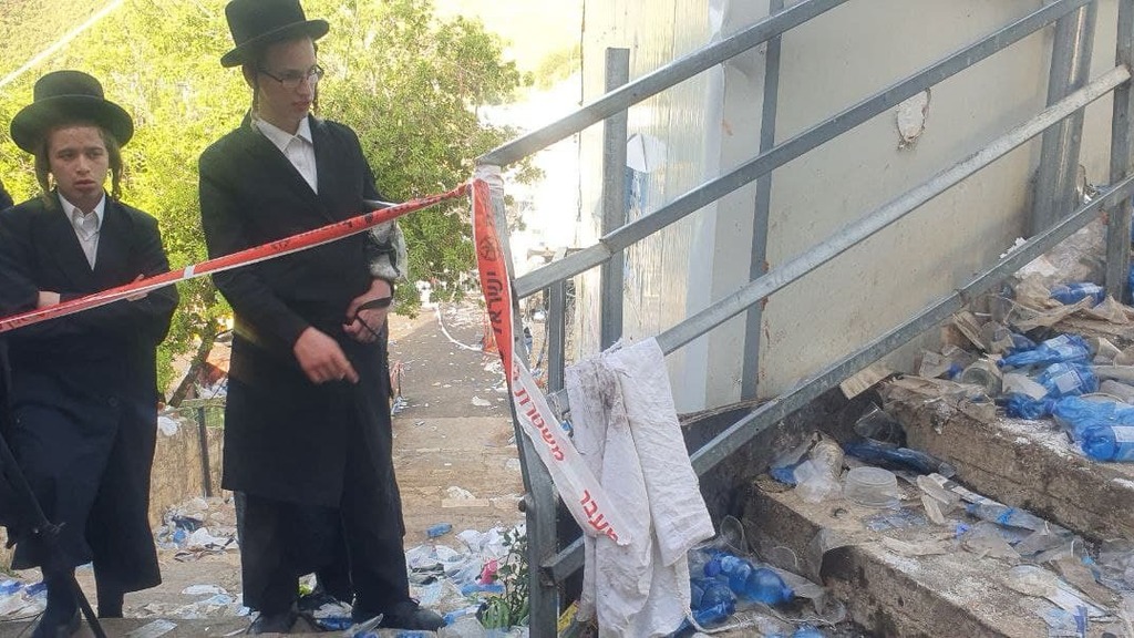 מקום הנפילה בו קרה האסון בהר מירון