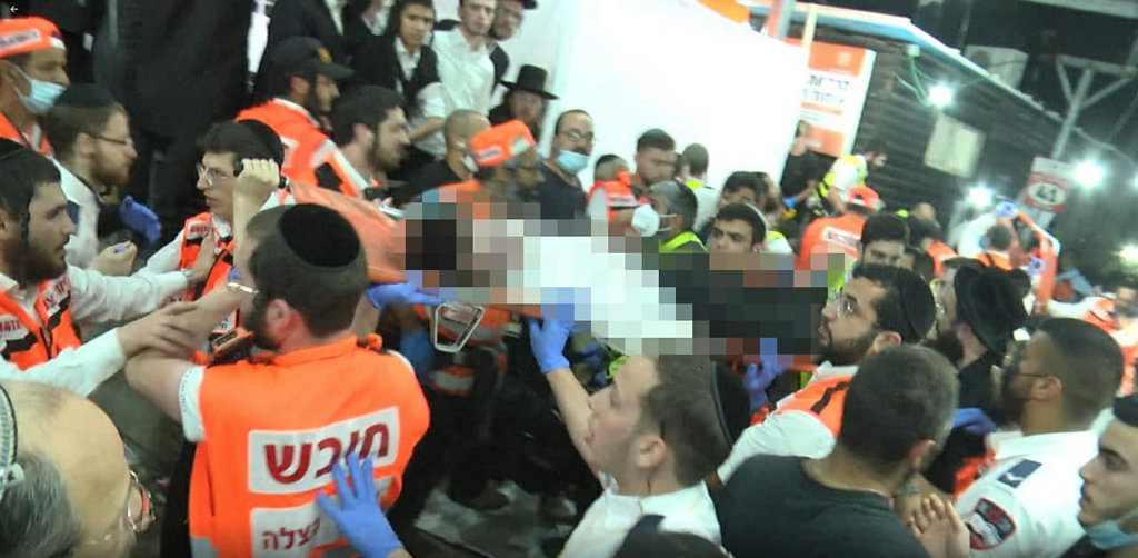 הדקות הראשונות לאחר האירוע - אסון מירון