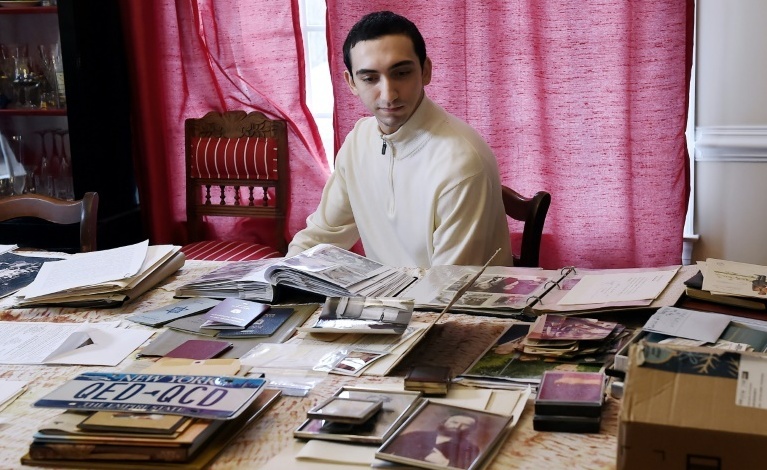 Noah Rohrlich, 25, remembers trying to get memories of Vienna from his grandfather who escaped before the outbreak of WWII