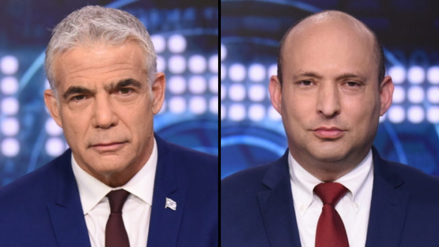 Яир Лапид. Нафтали Беннет (Фото: Коби Куанкес) נפתלי בנט ויאיר לפיד