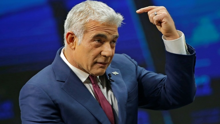 Yair Lapid speaking during an interview in Jerusalem on March 7, 2021 (Photo: AFP) Yair Lapid speaking during an interview in Jerusalem on March 7, 2021
