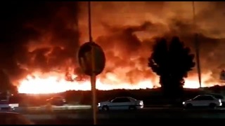 שריפה באיזור בושהר באיראן 