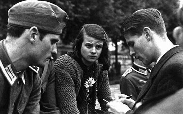 Members of the covert ‘White Rose’ resistance group against Hitler, including Hans Scholl (left) and Sophie Scholl, in Munich, 1942 