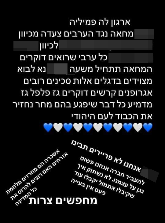 ארגוני ימין קיצוניים בקריאה לצאת להפגנות