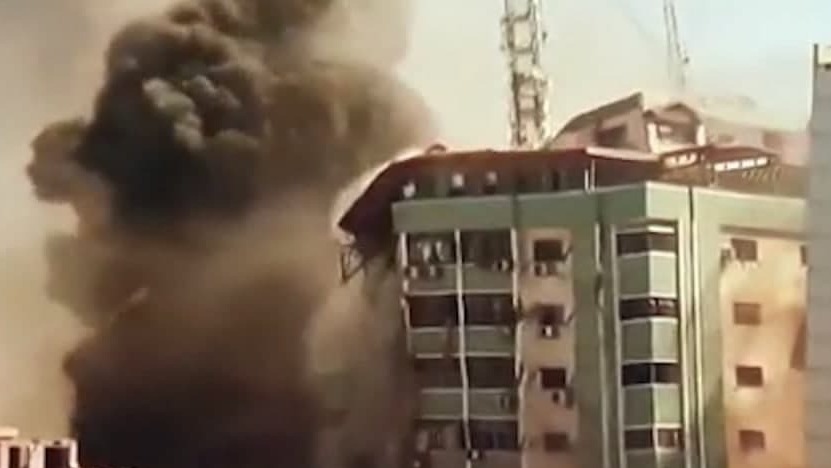 תקיפות צה"ל בעזה: שיגור טיל הקש בגג אל עבר מגדל