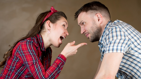 Фото: shutterstock муж жена ссора ругань