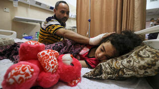 ילדה פלסטינית שנפצעה בתקיפת צה"ל