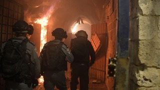 כוחות המשטרה במהומות בעיר עכו