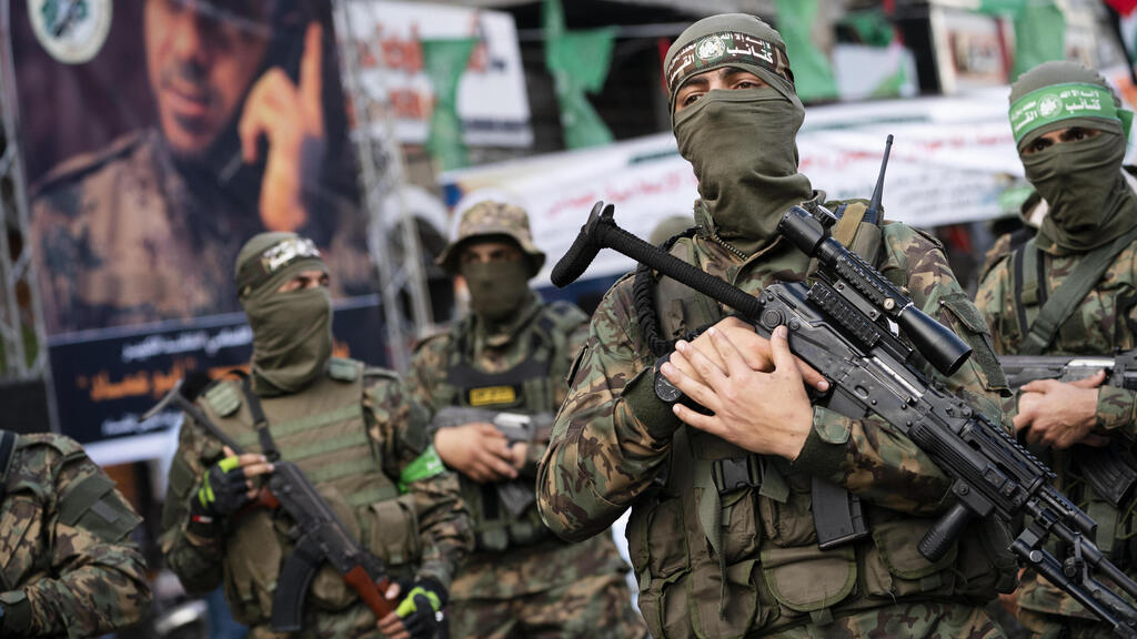 הצעדה של אנשי חמאס בעזה