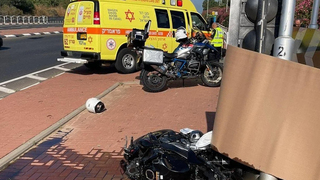 רוכב אופנוע נהרג בתאונת דרכים בתל יצחק